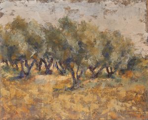 Paisaje de olivos